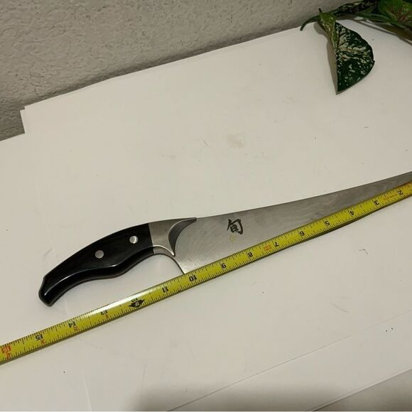 RARE KAI Shun Ken Onion 9” Slicing Knife DM0504 DM-0504 - Picture 4 of 10